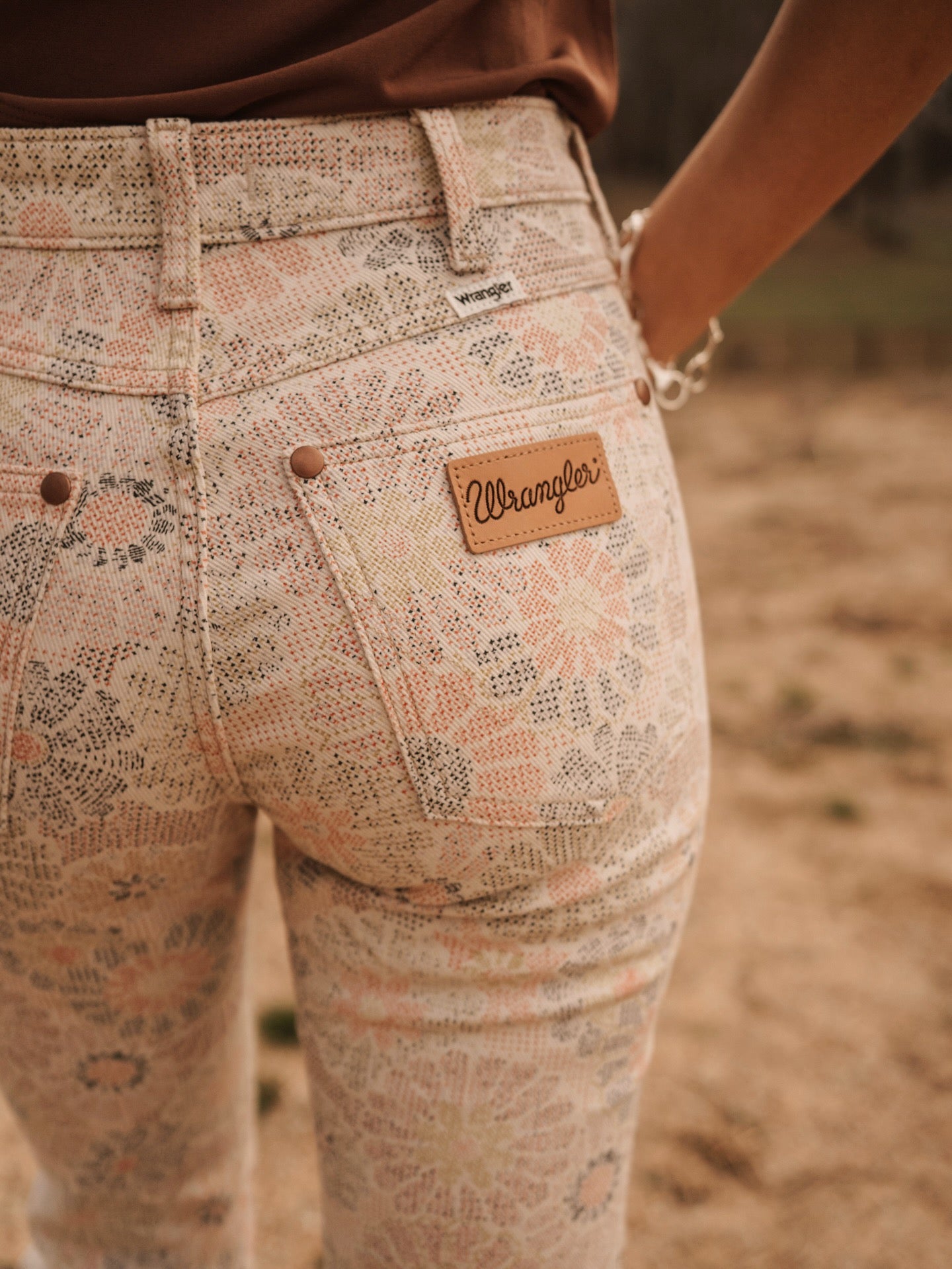 Wrangler Dusty Spring Flower Garden Bootcut