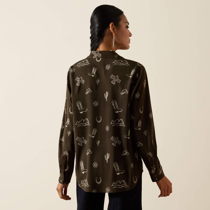 ARIAT Women’s Layla Green Button Down