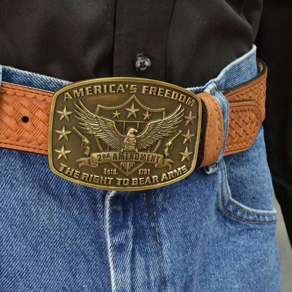 2nd Amendment Heritage Attitude Buckle
