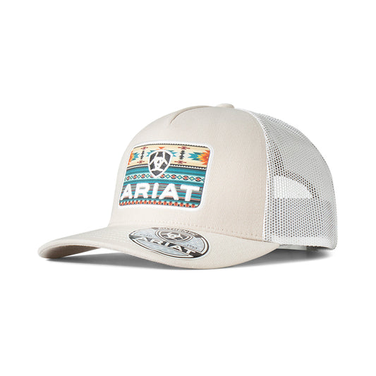 Ariat Mens Southwest Logo Patch Hat Beige