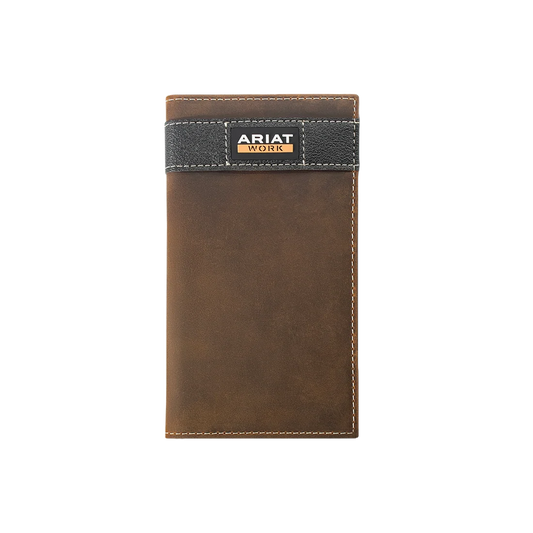 Ariat Men's Work Bifold Brown Wallet