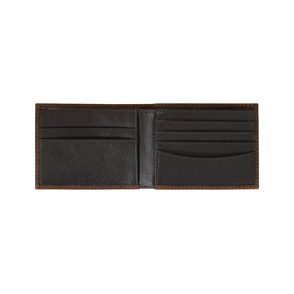 Ariat Bullhide Brown Embroidered Bifold Wallet