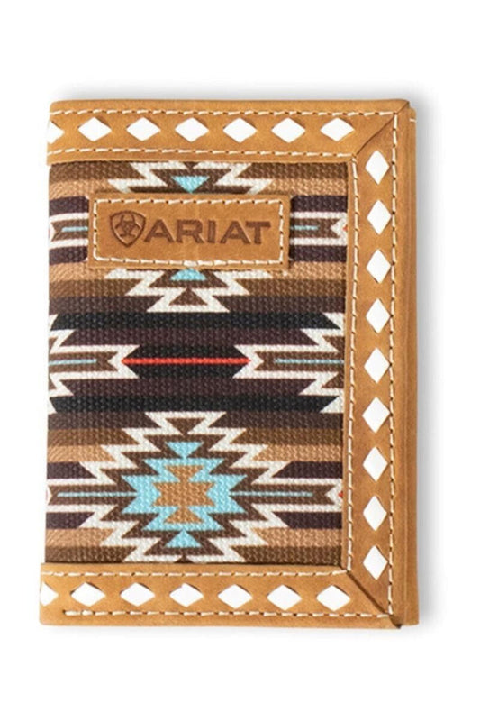 Ariat Tri-Fold Aztec Wallet