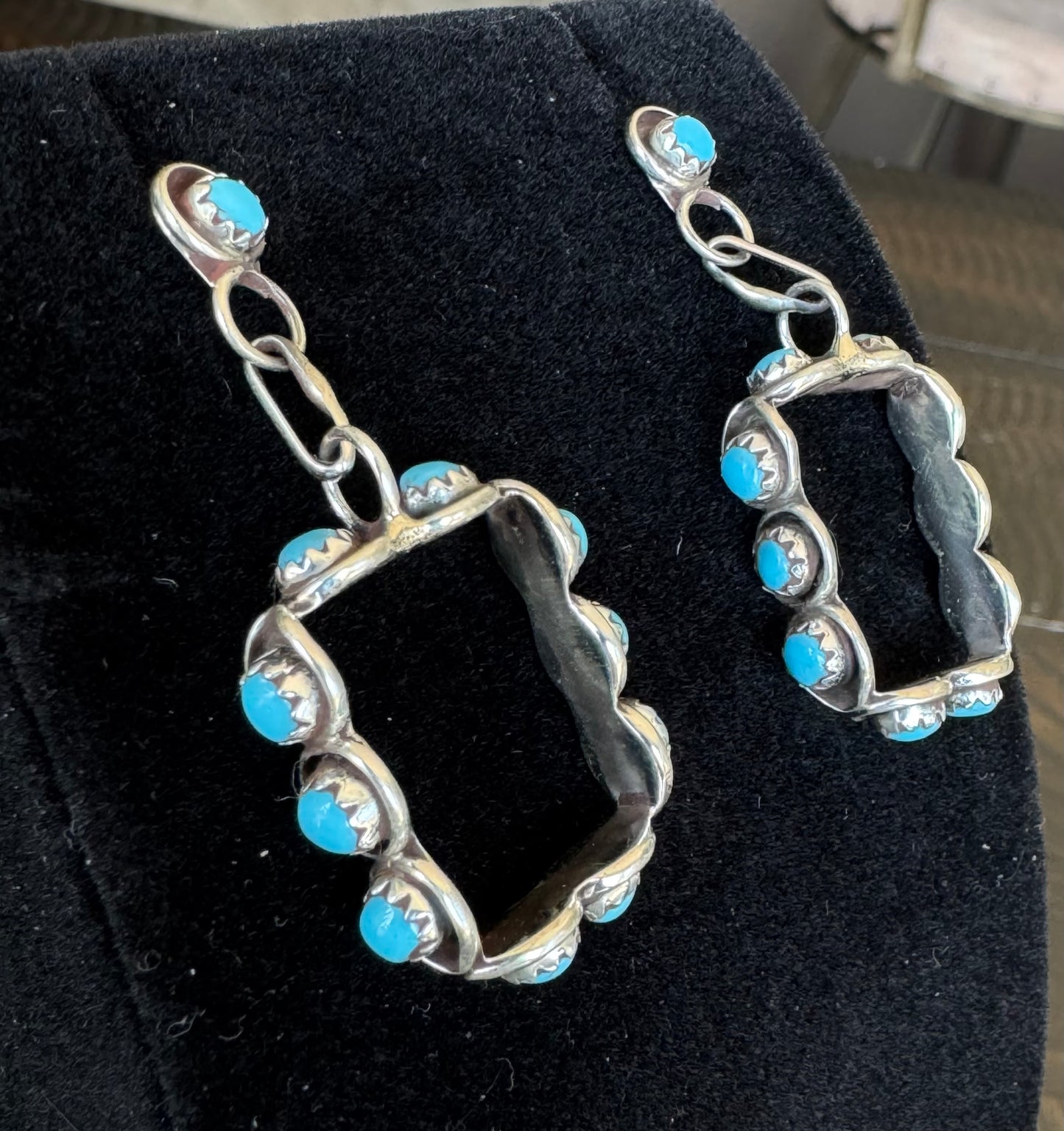 Authentic Lainey Turquoise Hoop Earrings