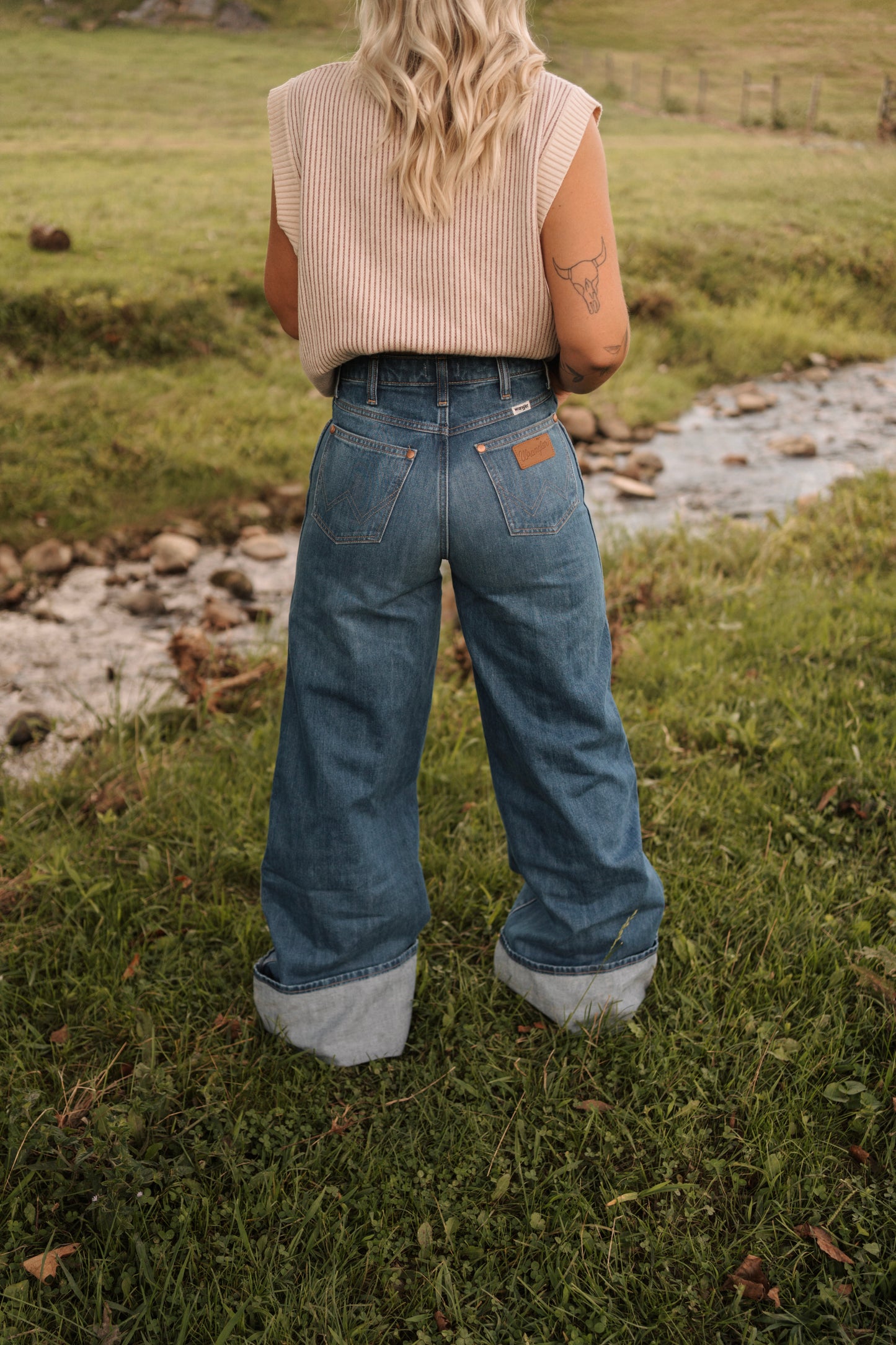 Wrangler Punchy Turnt Wide Leg