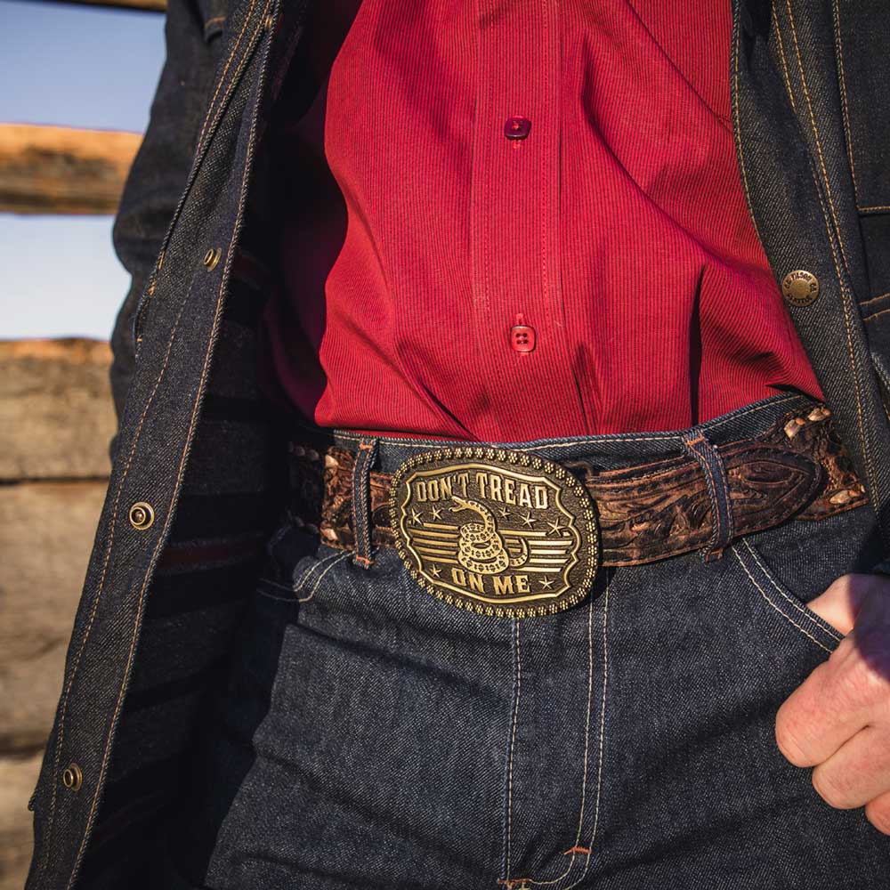 Gadsden Snake Heritage Attitude Buckle