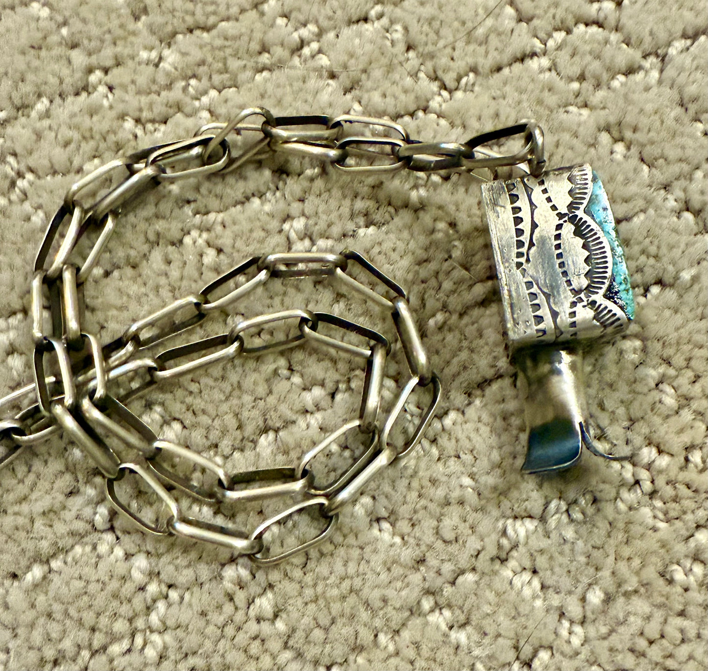 Authentic Square Squash Blossom Necklace