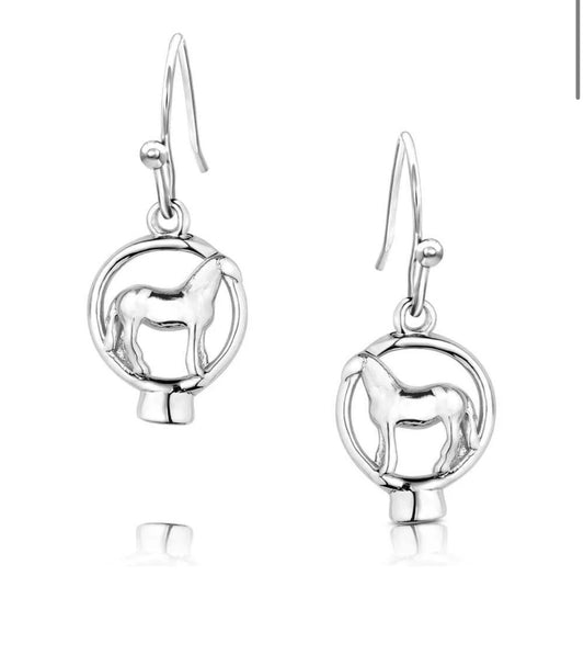 Montana Silver AQHA Horses of the world Earrings