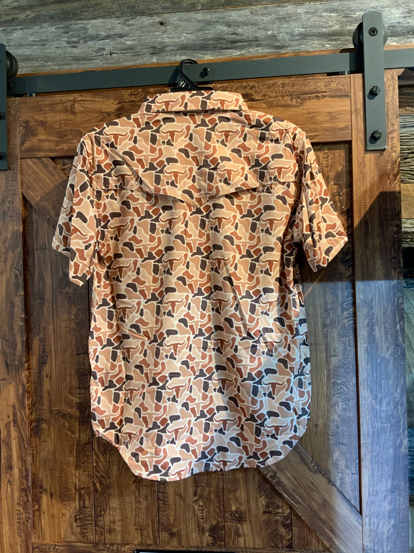 Tex Tek Western Snap Up Camo Camel