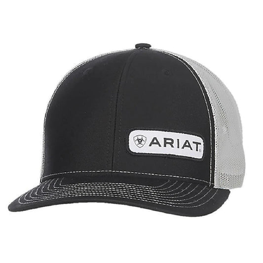 Ariat Black Offset Small Patch Hat