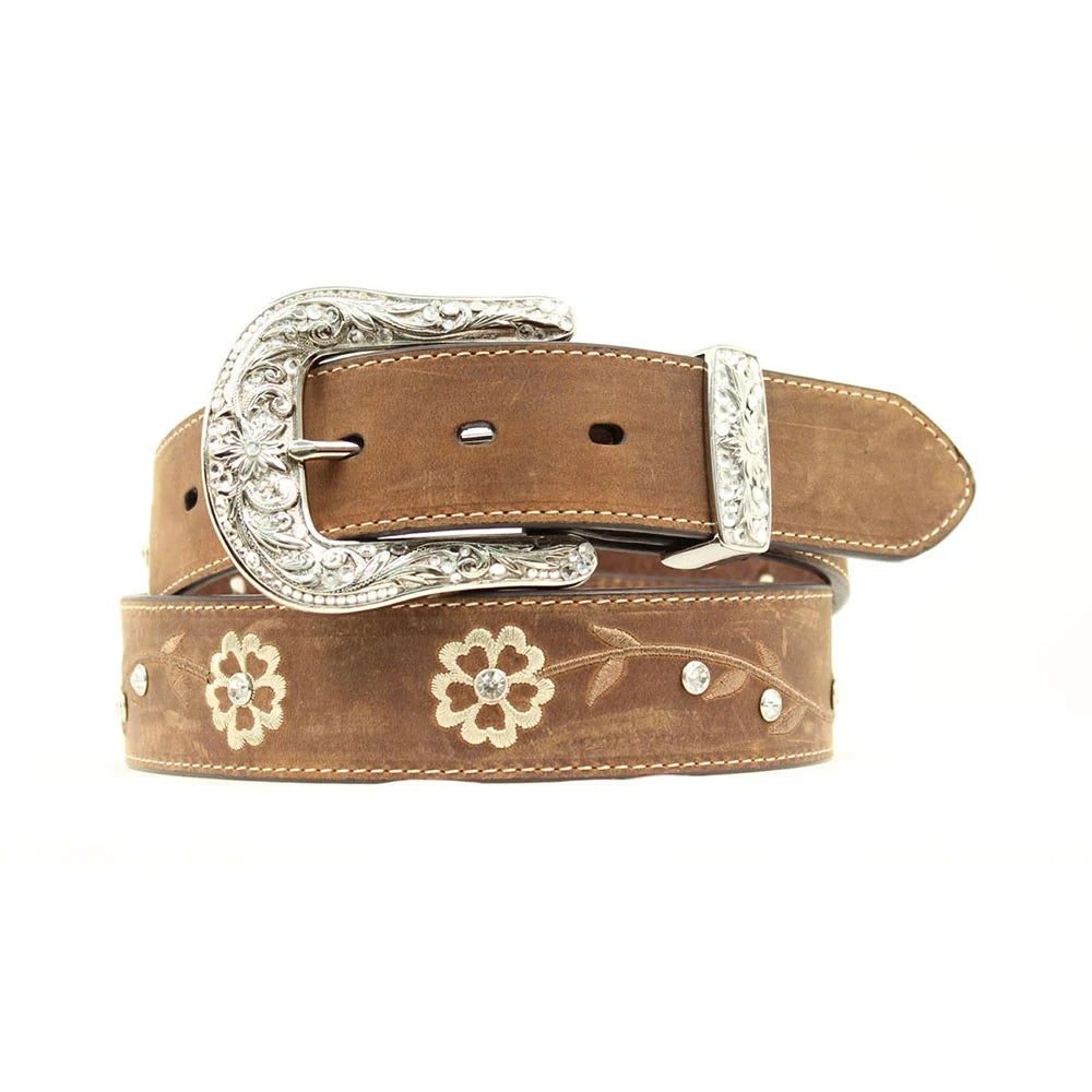 Ariat Women's Floral Rhinestone Concho Belt