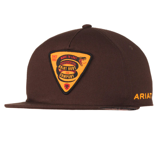 Ariat Coiled Snake Patch Brown Hat