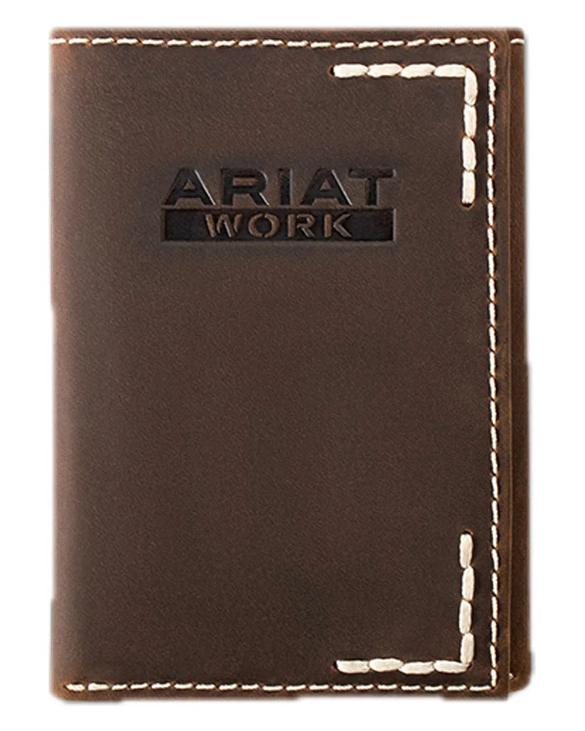 Ariat Men's Thick Stitch Trifold Wallet