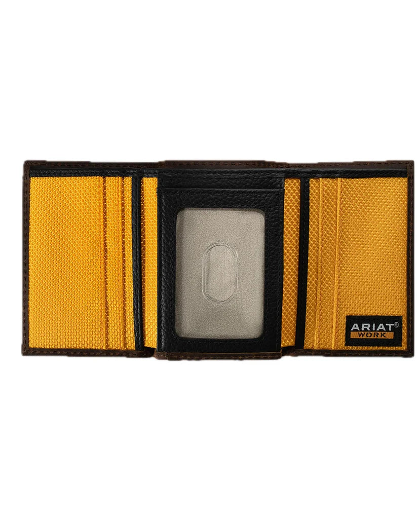 Ariat Men's Thick Stitch Trifold Wallet