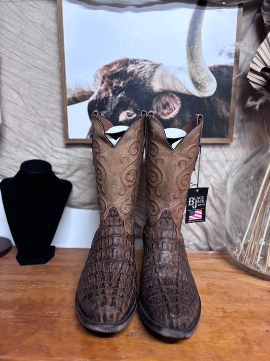 Black Jack Sueded Caiman Tail Boots