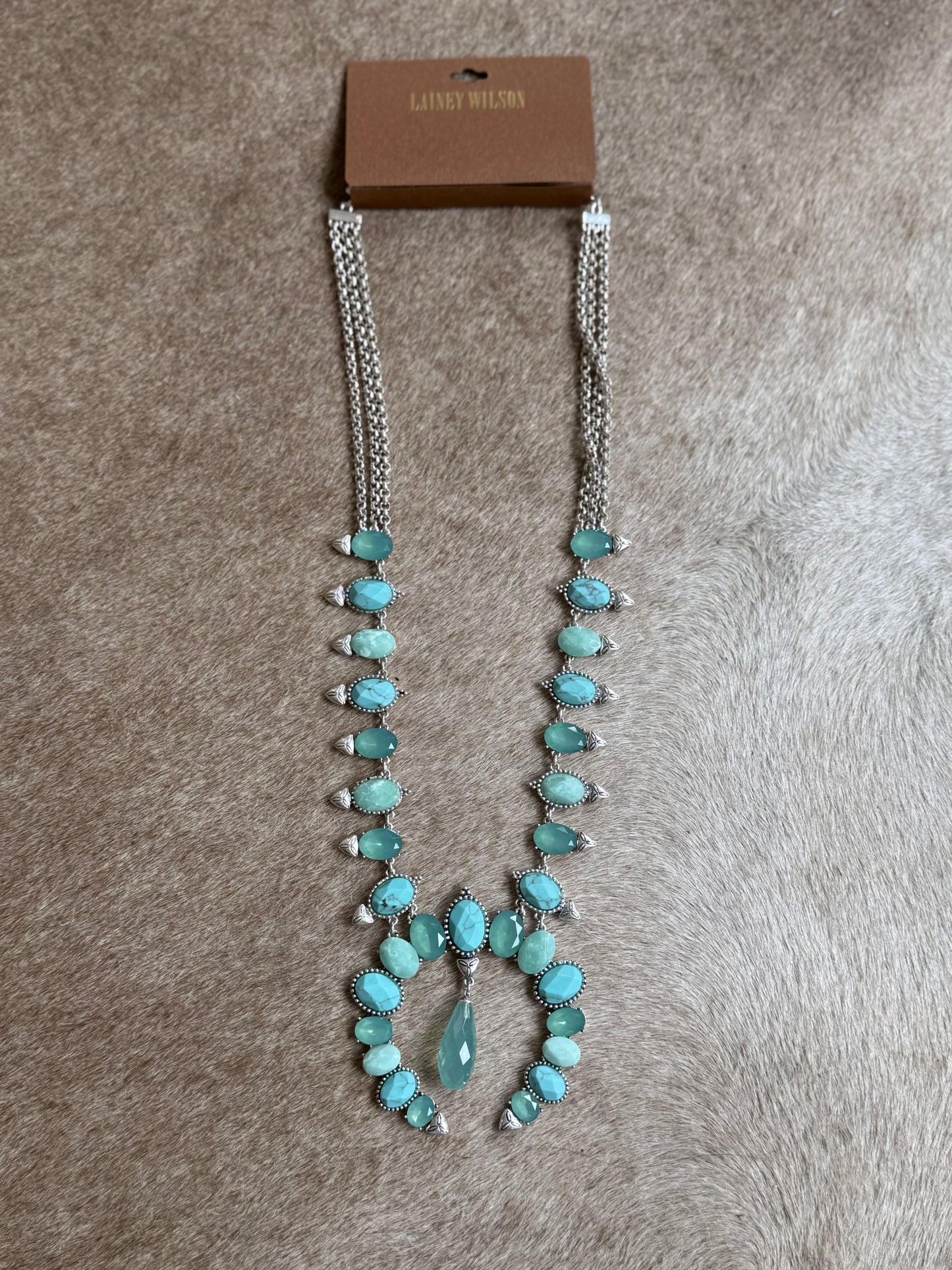Lainey Wilson Statement Squash Blossom Necklace