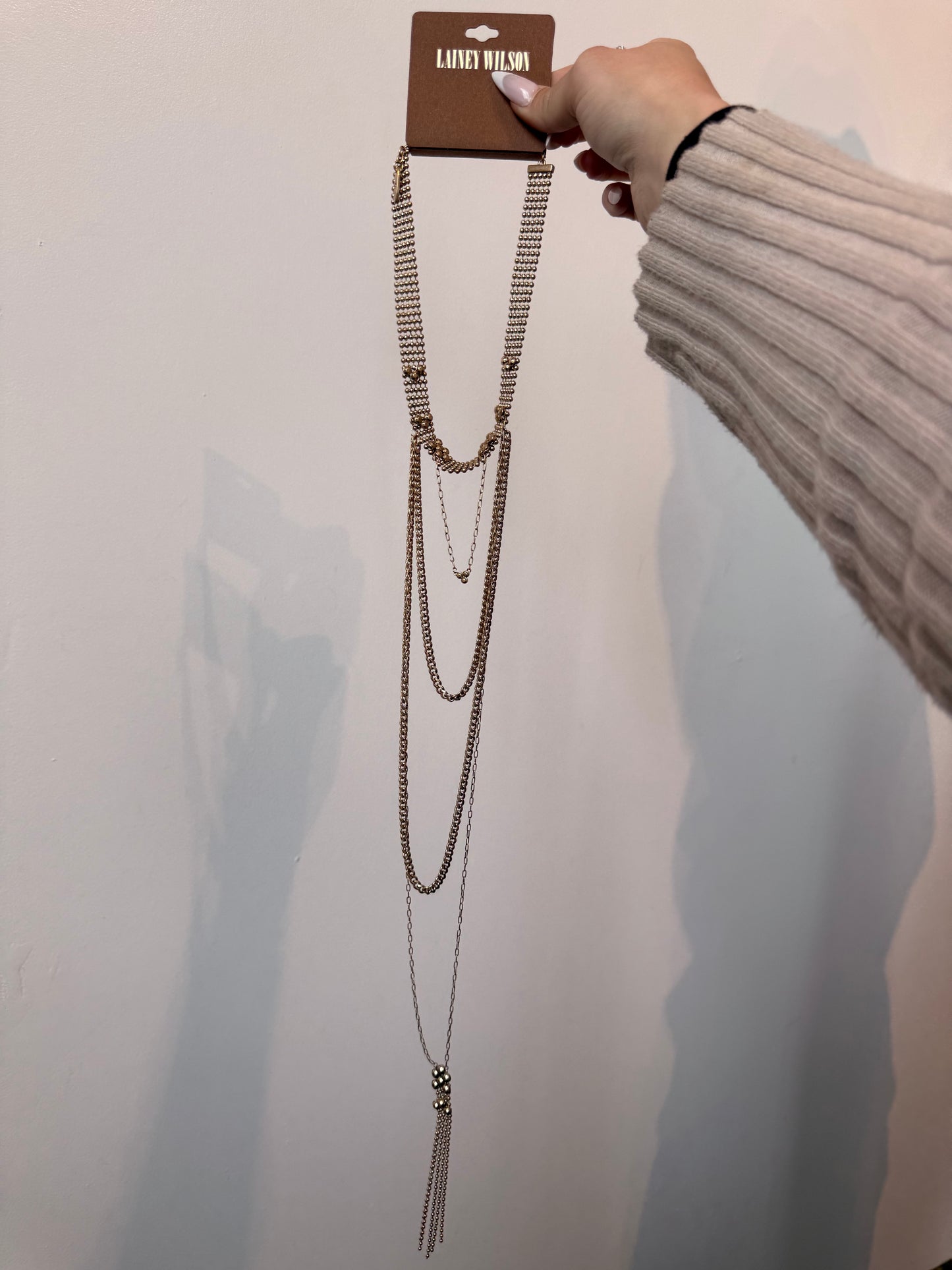 Lainey Wilson Choker Swag Chain Necklace