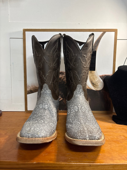 Black Jack Grey / Neutral Ring Lizard Boots