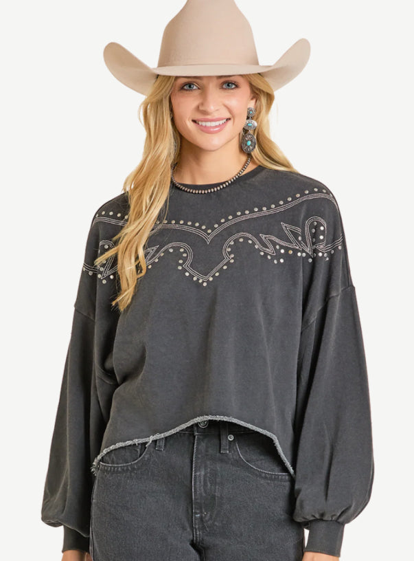 WEST DESPERADO EMBROIDERED SWEATSHIRT