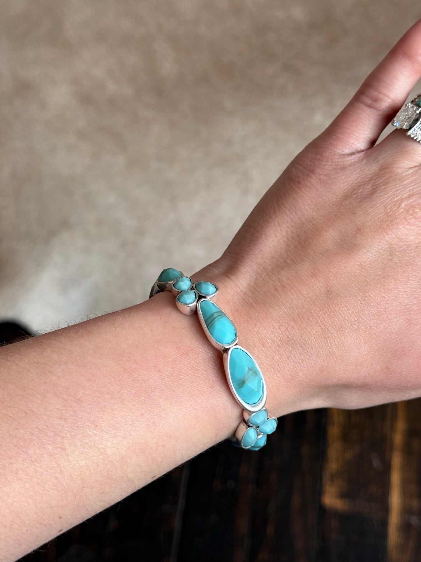 Lainey Wilson Turquoise Stone Bracelet