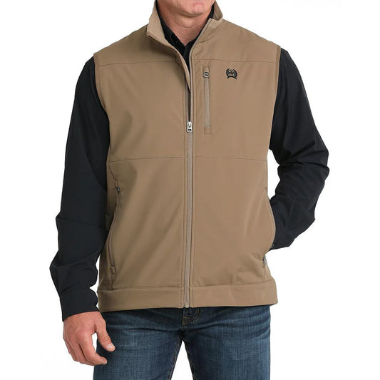 Cinch Men's Ripstop Khaki Vest