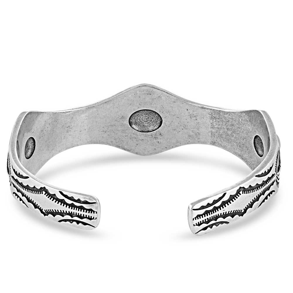 Seeing Eye Aztec Silver Cuff Bracelet