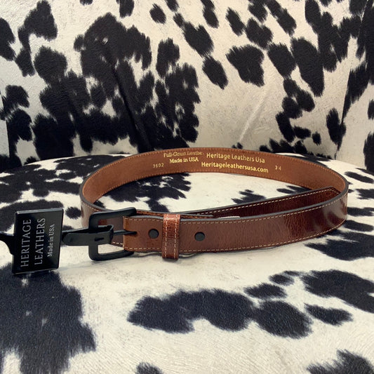 Plain Brown Men Belt