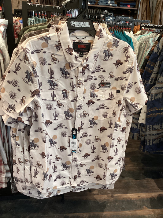 Rock & Roll Men's Novelty Desert Tek Western