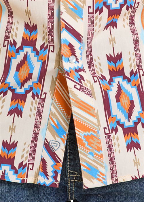Dale Mini T Orange Short Sleeve Snap Up (Copy)
