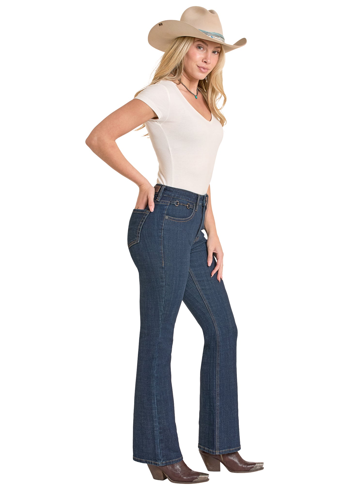 Horse Bit High Rise Bootcut