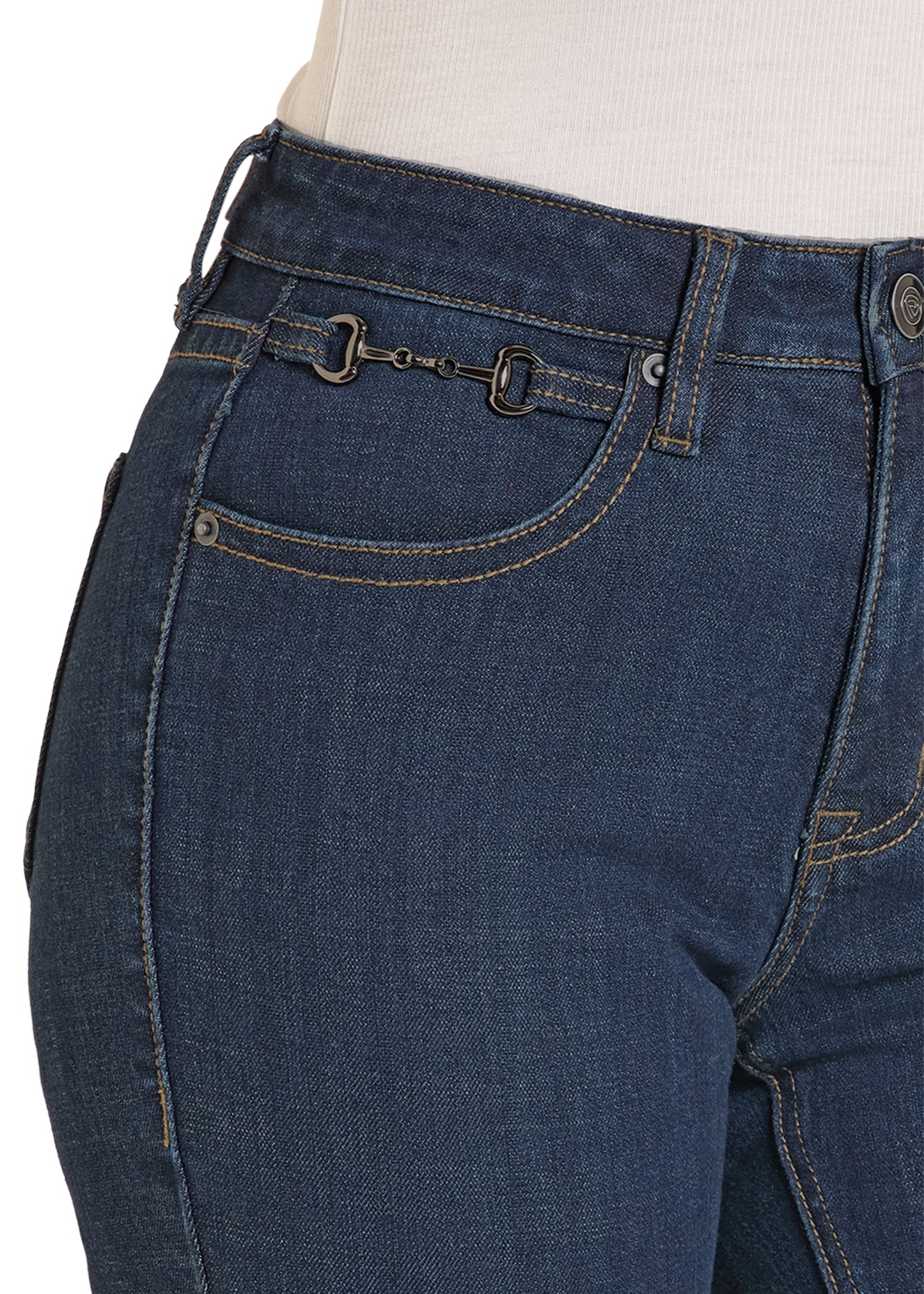 Horse Bit High Rise Bootcut