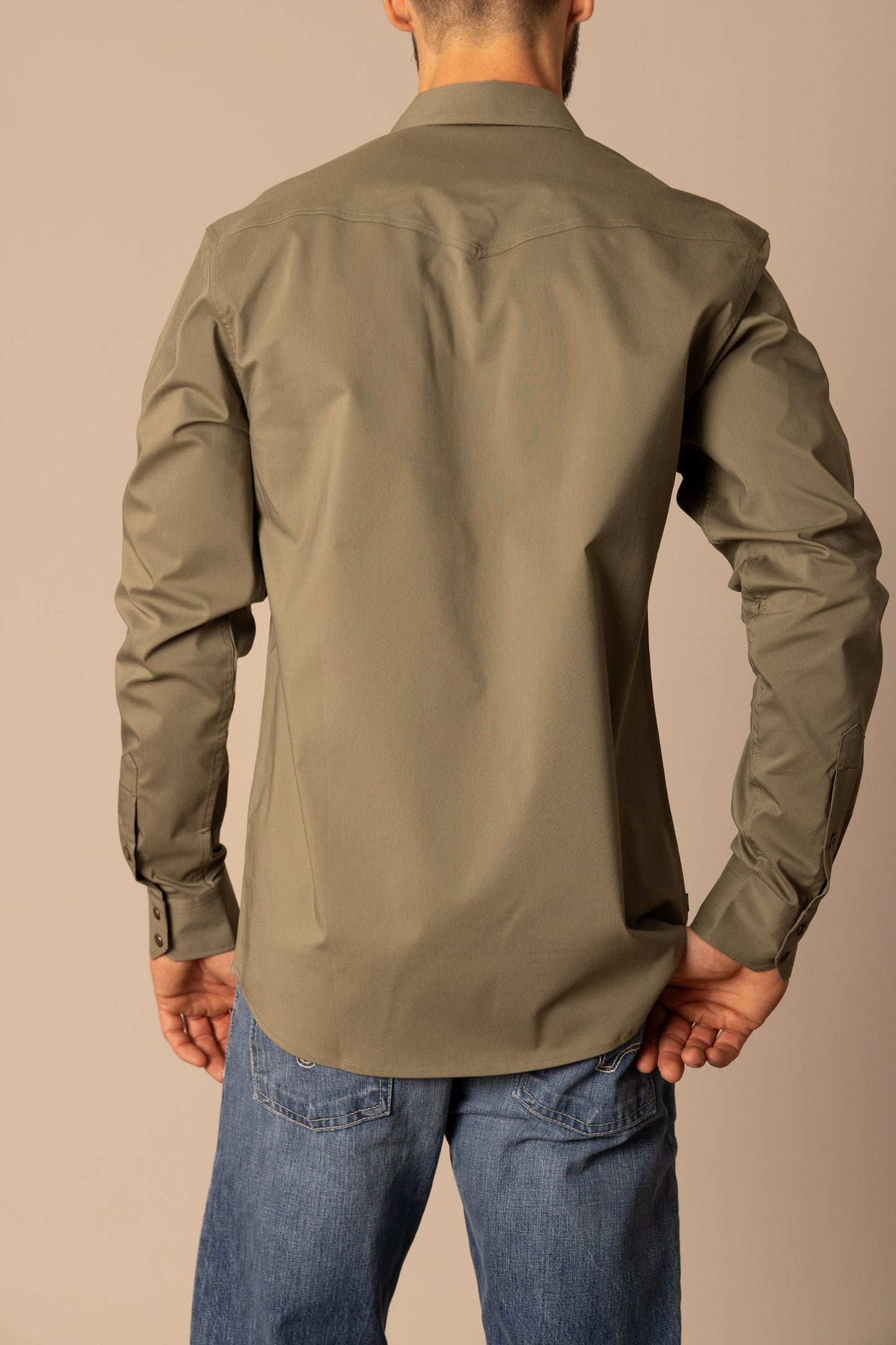 Kimes Blackout Men's Snap Up Army