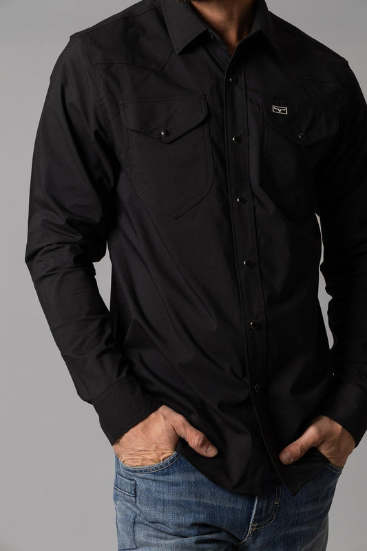 Kimes Blackout Men's Snap Up Black