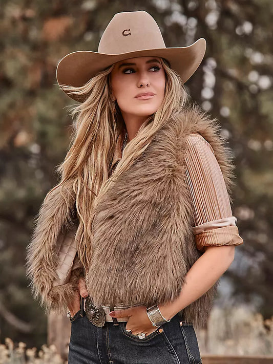 Lainey Wilson Fur Vest