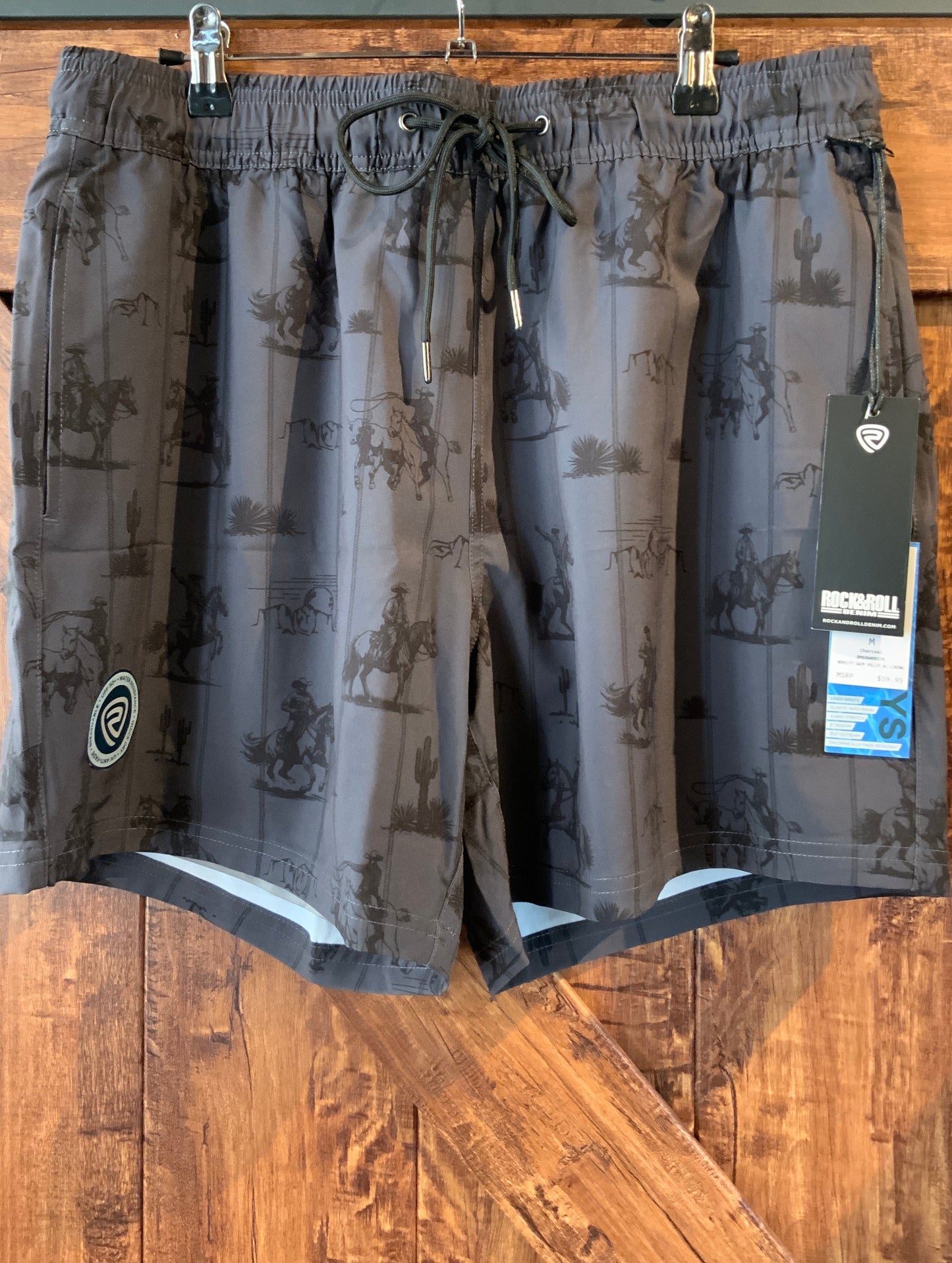 Rock & Roll Charcoal Men's Swim Volley