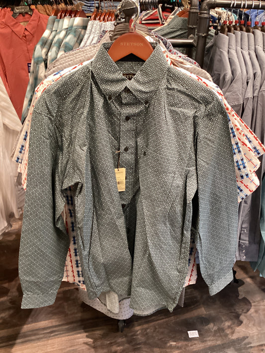 Stetson Men's Forest Mosaic Print Button Up