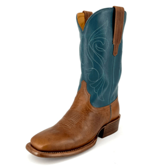 Tecovas Maggie Crest Tan & Teal