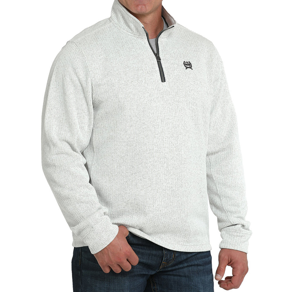 Cinch Men's Grey 1/4 Zip Pullover Sweater