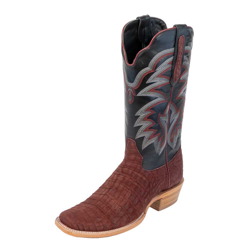 R. Watson Nubuck Rhubarb Caiman Men's Boots