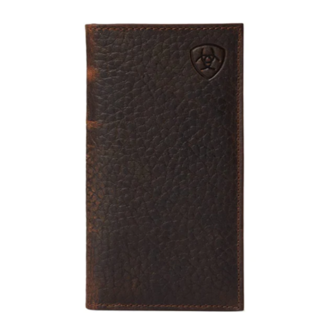 Ariat Brown Leather Shield Logo Rodeo Wallet – Wiseman’s Western