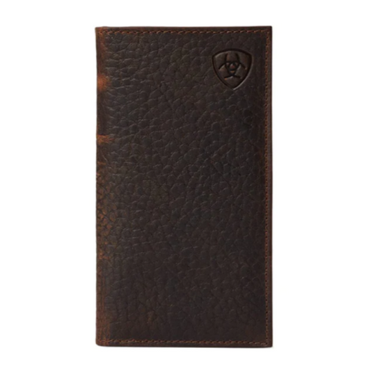 Ariat Brown Leather Shield Logo Rodeo Wallet