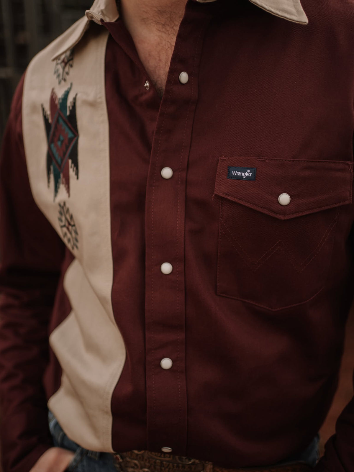 Wrangler Brushpopper Painted Snap Up