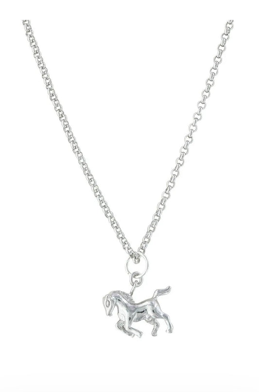 Montana Silver Cowboy Way Horse Necklace