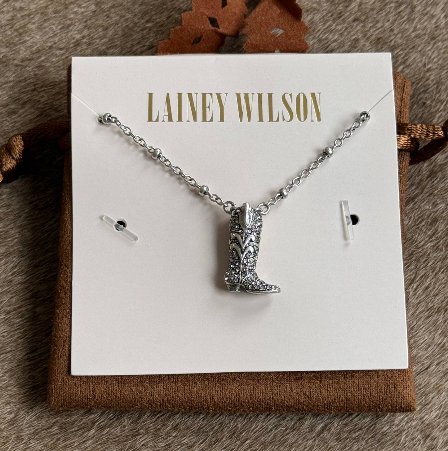 Lainey Wilson Pave Boot Necklace