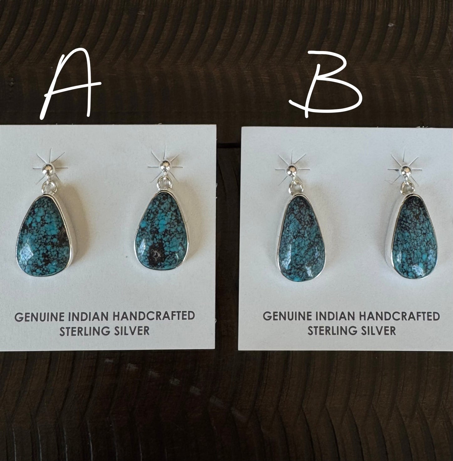 Authentic Dallas Turquoise Earrings
