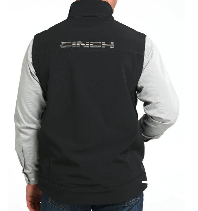 Cinch Softshell Vest Men's Gold Stitching