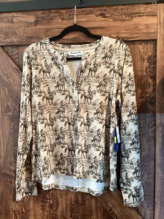 Conversational Henley Top