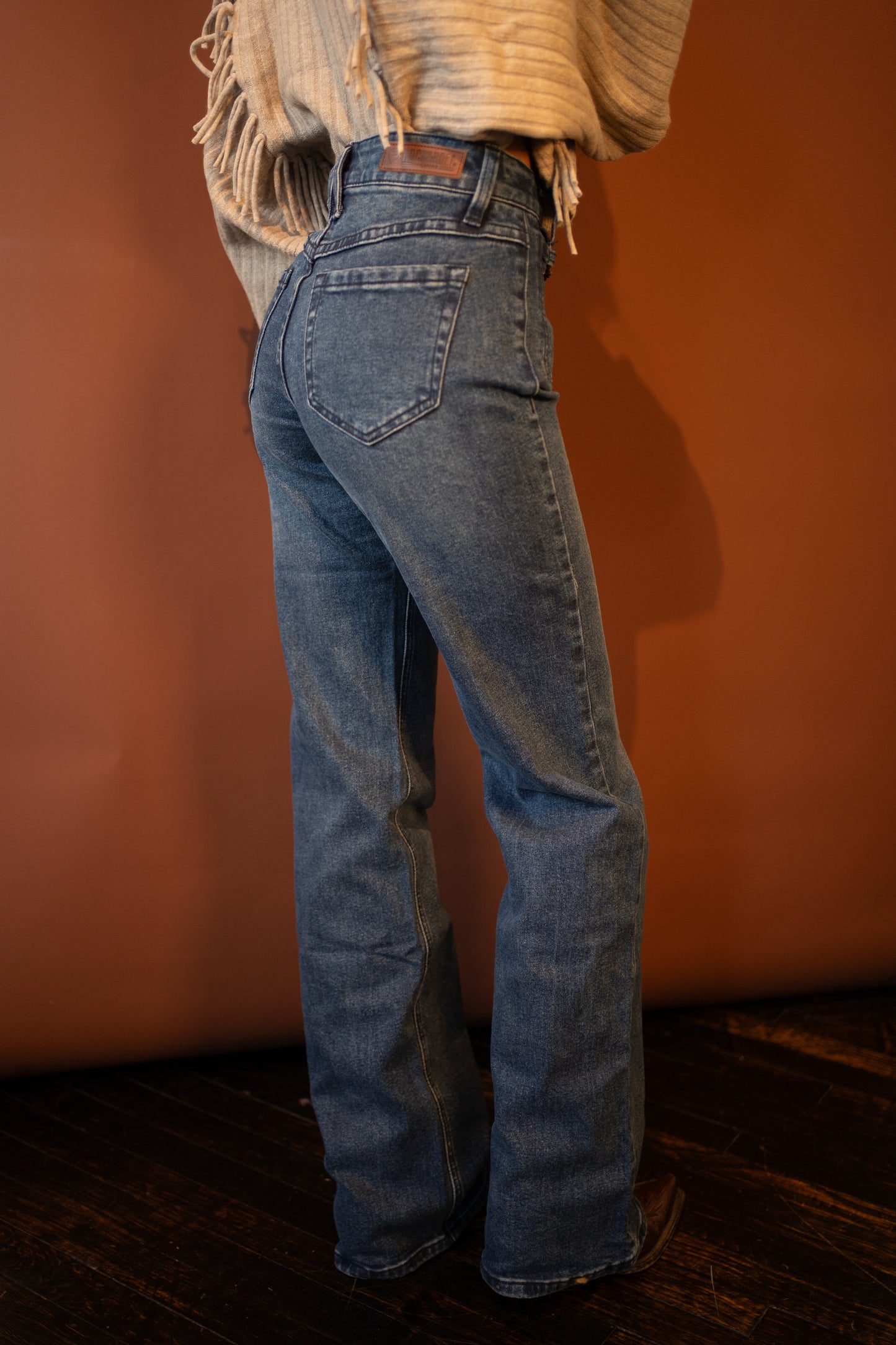 Horse Bit Wide Leg Women's Jeans