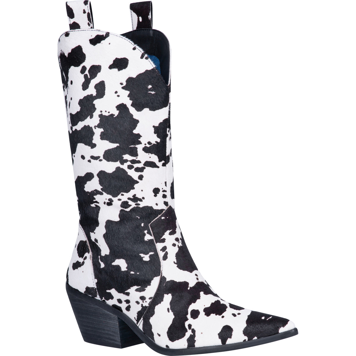 Live A Little Black Cowhide Boots