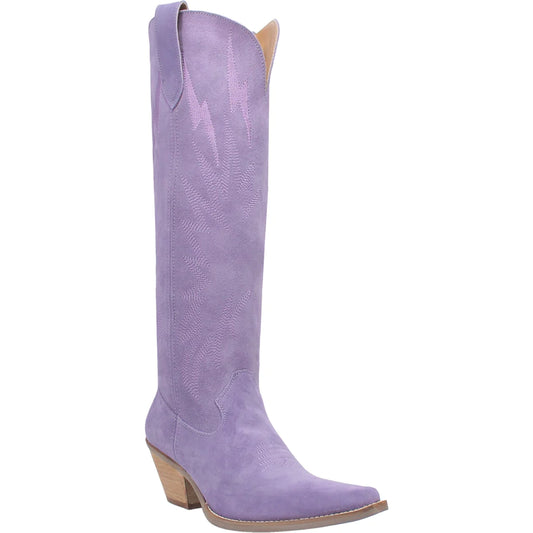 thunder road boots women's lightening cowboy purple